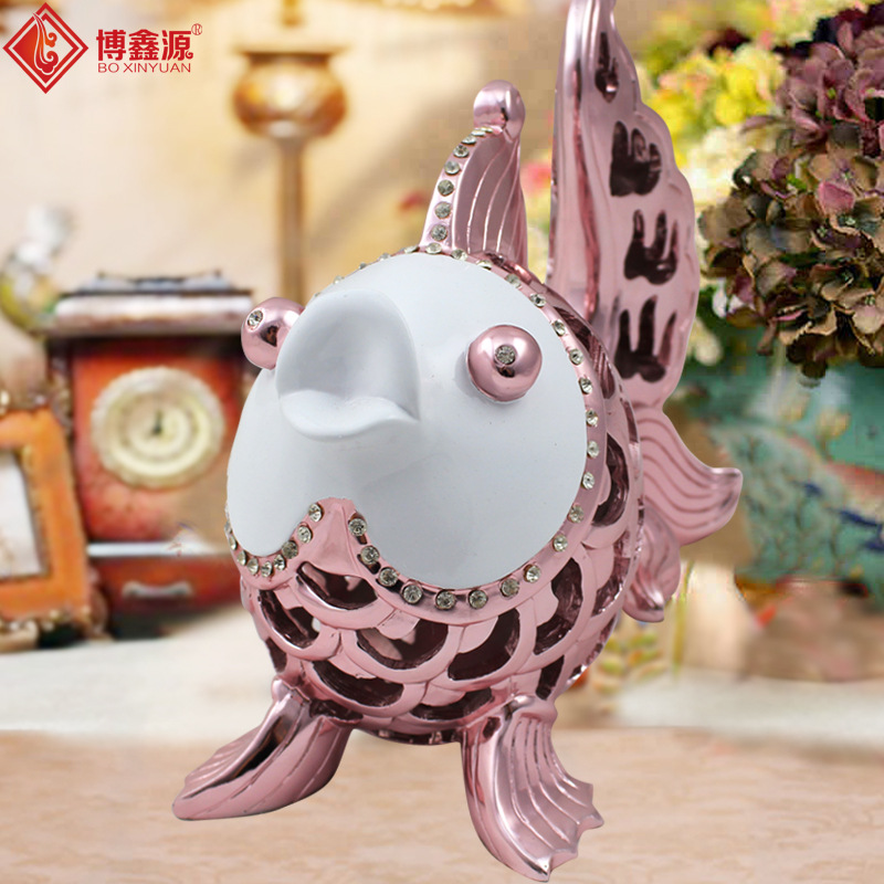 供应树脂电镀分色欧式镂空对鱼摆件 高档家居工艺品鉴赏与选购指南